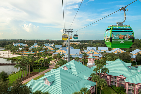 Carribean Beach Resort with view of Skyline Transportation