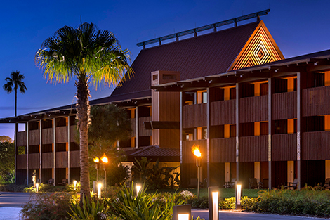 Exterior of Polynesian Resort
