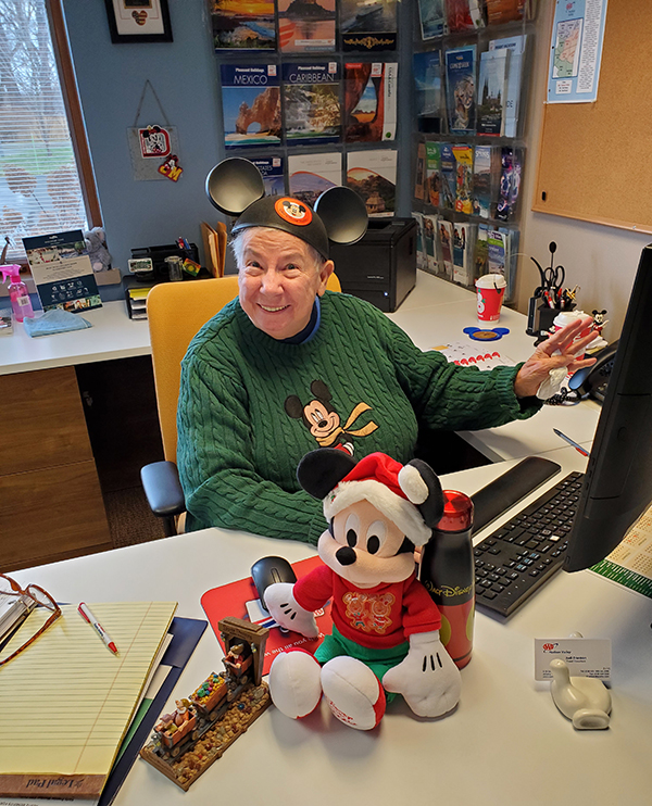 Disney Specialist AAA Travel Agent Judi at her desk