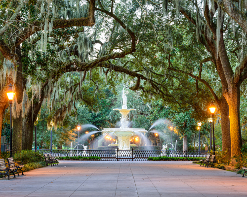 Forsyth Park in Savannah, Georgia