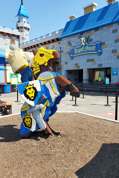Outside of The Dragon at Lego Castle