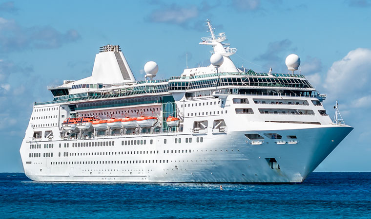 side view of cruise ship