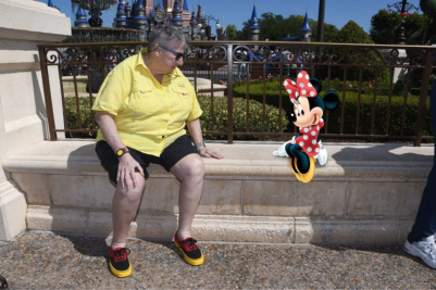 Judi and Minnie at Magic Kingdom