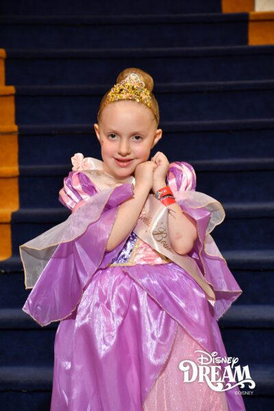 nora dressed as rapunzel