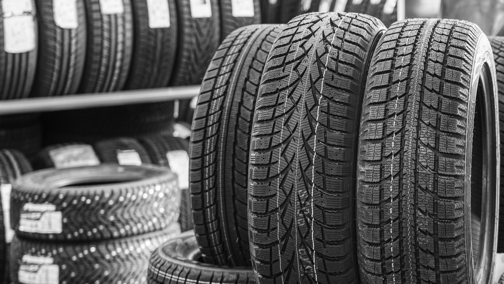 rack of new tires