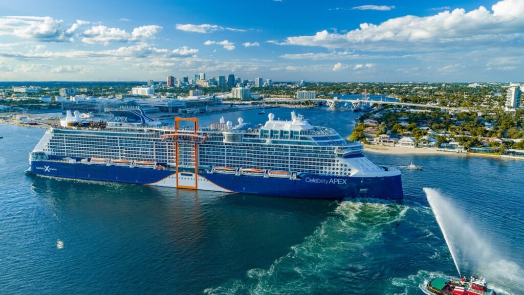 celebrity apex ship in ocean