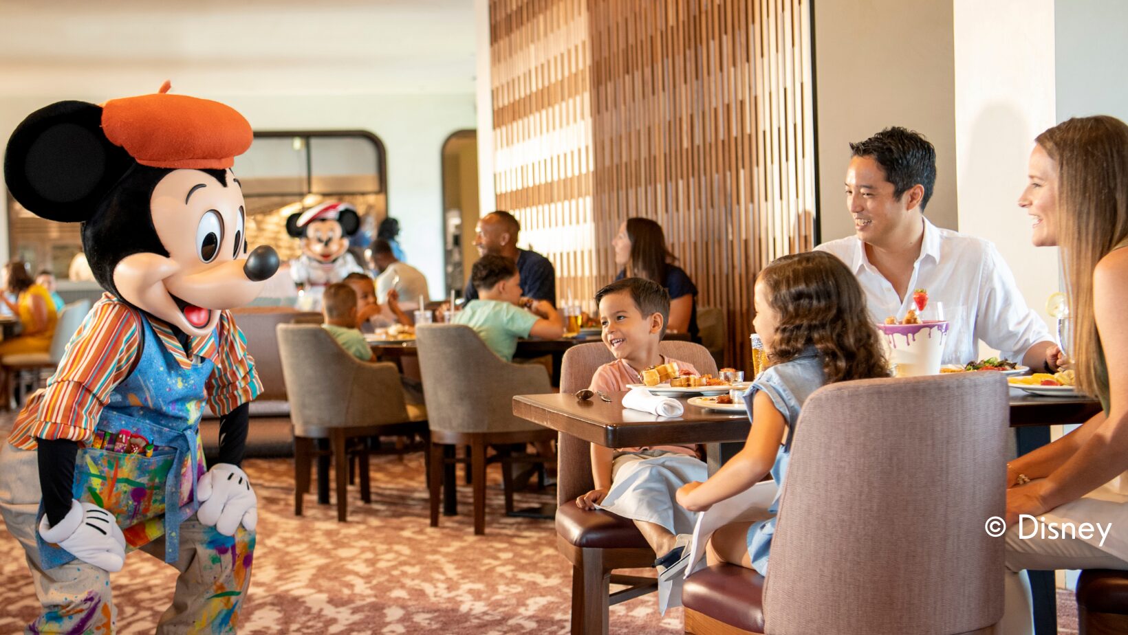 Mickey Mouse Greeting Guests at Toppolino's Terrace